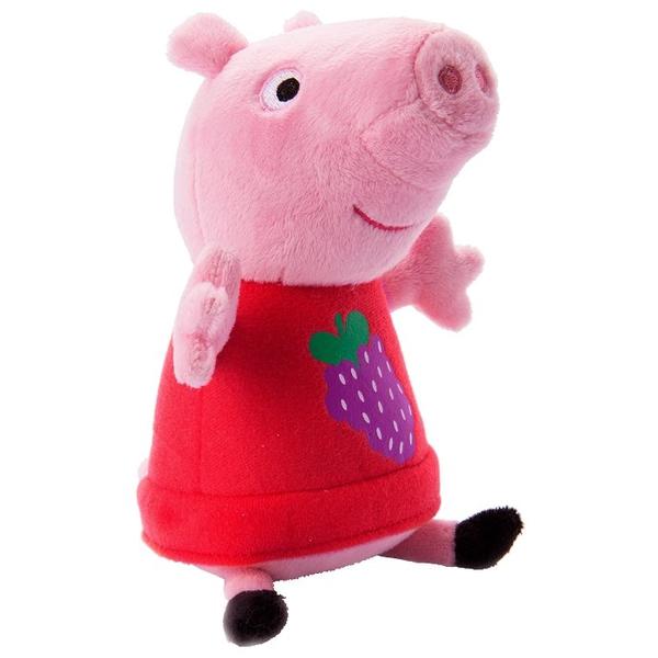Мягкая игрушка РОСМЭН Peppa pig Пеппа с виноградом 20 см