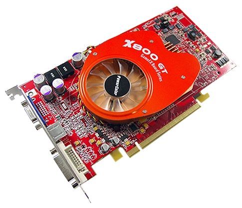 PowerColor Radeon X800 GTO 400Mhz PCI-E 128Mb 700Mhz 256 bit DVI TV YPrPb