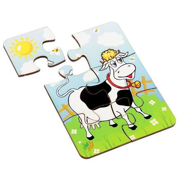 Пазл Мастер игрушек Корова на лугу (IG0075), 6 дет.