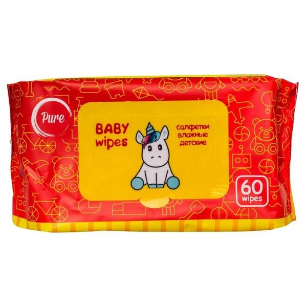 Салфетки влажные детские Pure Baby Wipes
