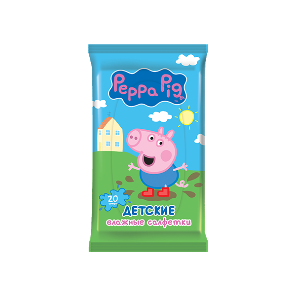 Влажные салфетки Авангард Peppa Pig Детские
