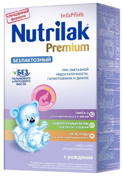 Nutrilak (InfaPrim) Premium безлактозный (с рождения) 350 г