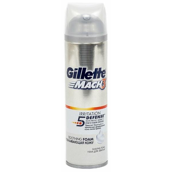 Пена для бритья Mach3 Soothing "Успокаивающая кожу" Gillette