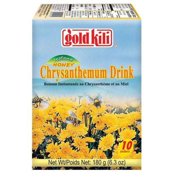 Чайный напиток Gold kili Honey chrysanthemum цветы хризантемы с мёдом растворимый в пакетиках