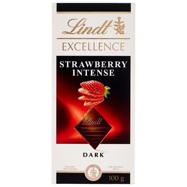 Шоколад Lindt Excellence темный с клубникой, 47% какао