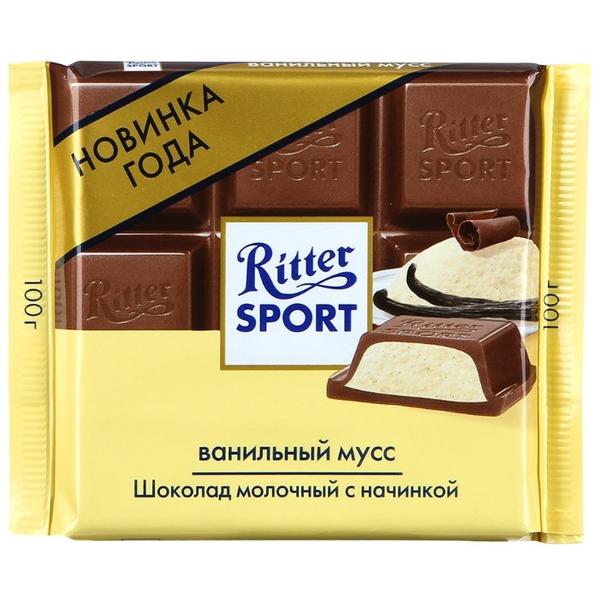 Шоколад Ritter Sport "Ванильный мусс" молочный