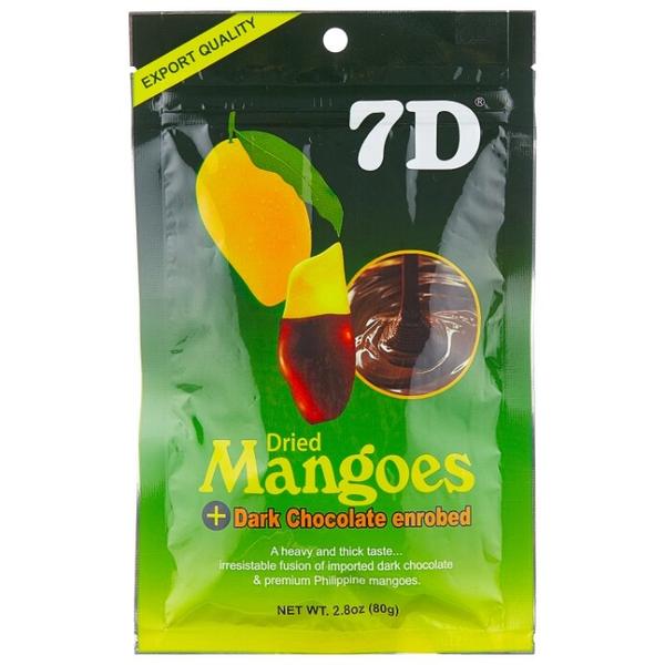 Манго 7D в глазури из темного шоколада, 80 г