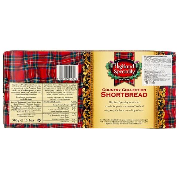 Печенье Highland Speciality Country Collection Shortbread песочное ассорти, 300 г