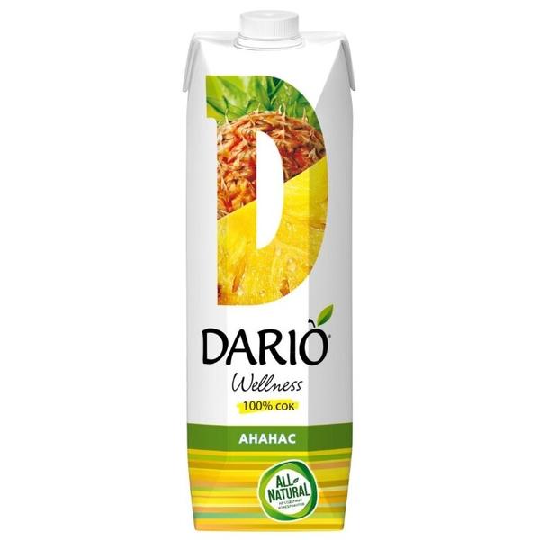 Сок DARIO Wellness ананас, без сахара