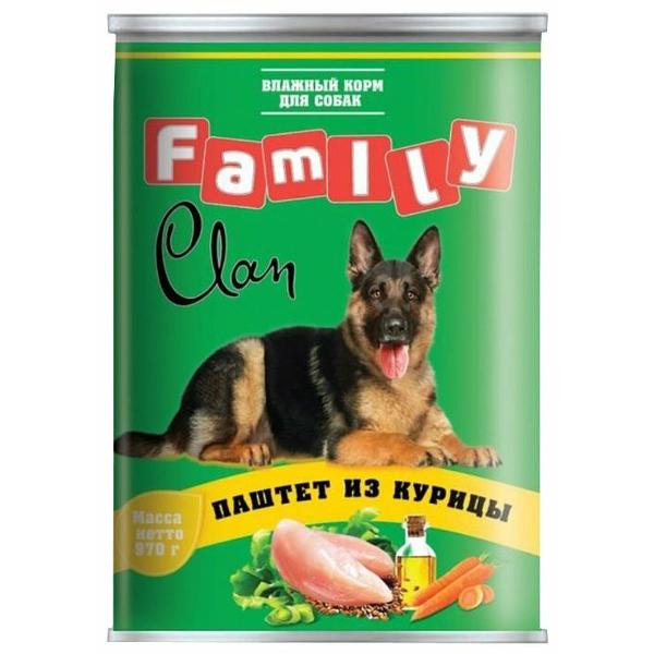 Корм для собак CLAN Family Паштет из курицы для собак