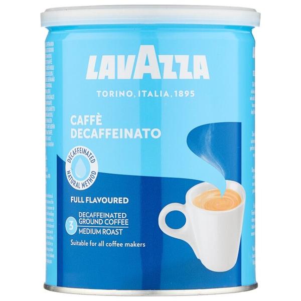 Кофе молотый Lavazza Caffe Decaffeinato жестяная банка
