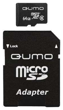 Qumo microSDXC class 6 + SD adapter