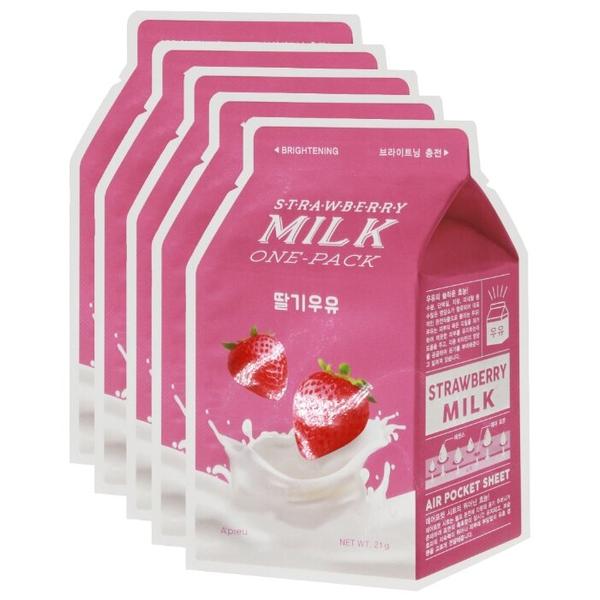 A'PIEU Тканевая маска Strawberry Milk One-Pack