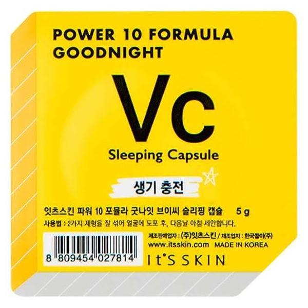 It'S SKIN Power 10 Formula goodnight sleeping capsule Vc ночная маска-капсула, тонизирующая
