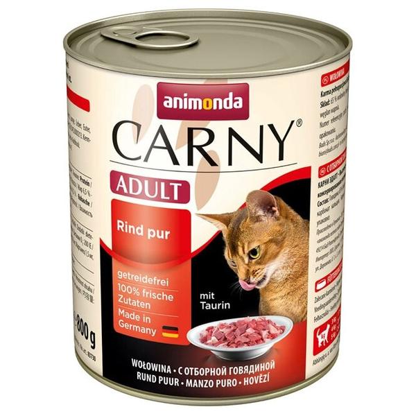Корм для кошек Animonda Carny беззерновой, с говядиной (паштет)