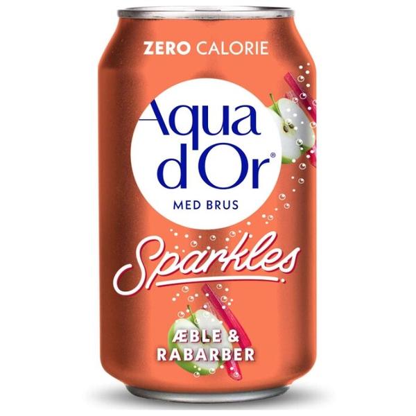 Газированный напиток Aqua D'Or яблоко и ревень