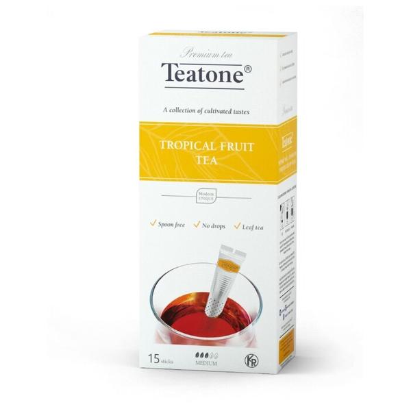 Чай черный Teatone с ароматом тропических фруктов в стиках