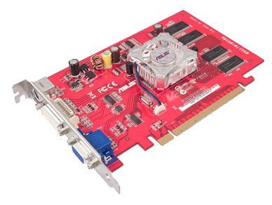 ASUS Radeon X550 400Mhz PCI-E 128Mb 500Mhz 64 bit DVI TV RoHS
