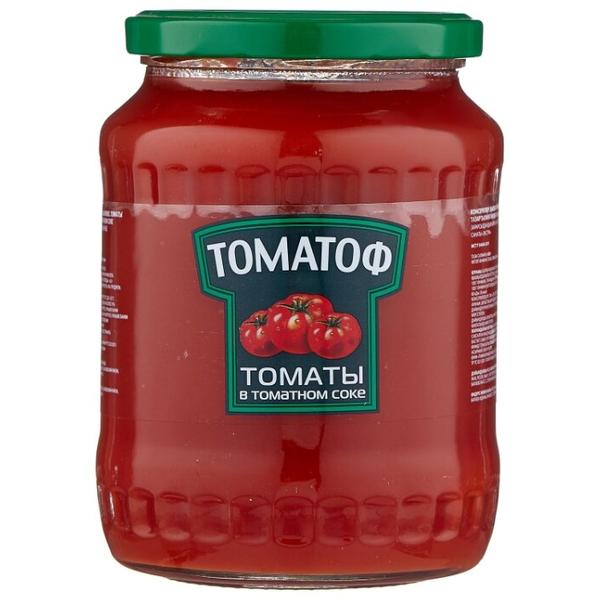 Томаты в томатном соке Томатоф стеклянная банка 720 мл