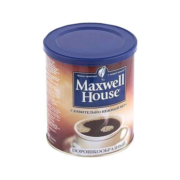 Кофе растворимый Maxwell House порошкообразный, жестяная банка