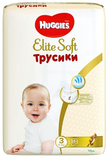 Huggies Elite Soft трусики 3 (6-11 кг) 54 шт.