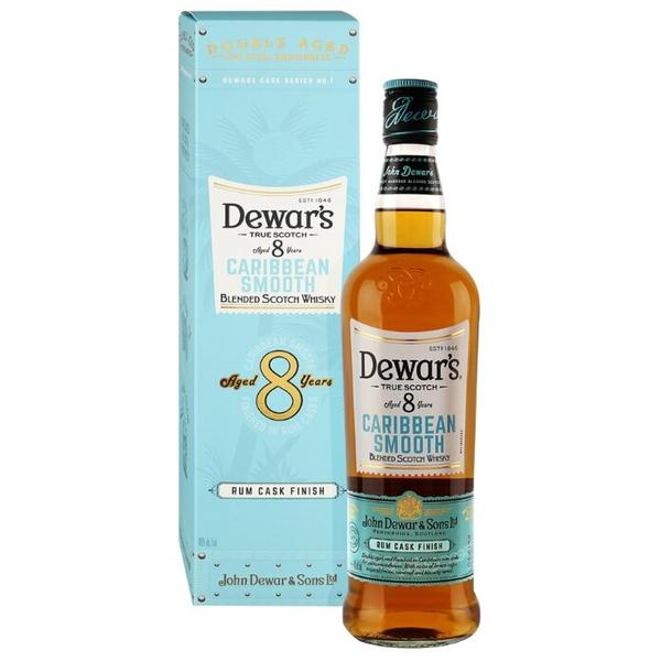 Виски Dewar's Caribbean Smooth 8 лет 0.7 л, подарочная упаковка