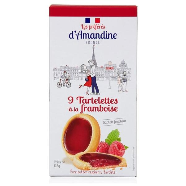 Печенье Les Preferes d'Amandine Тарталетки с малиной 125 г