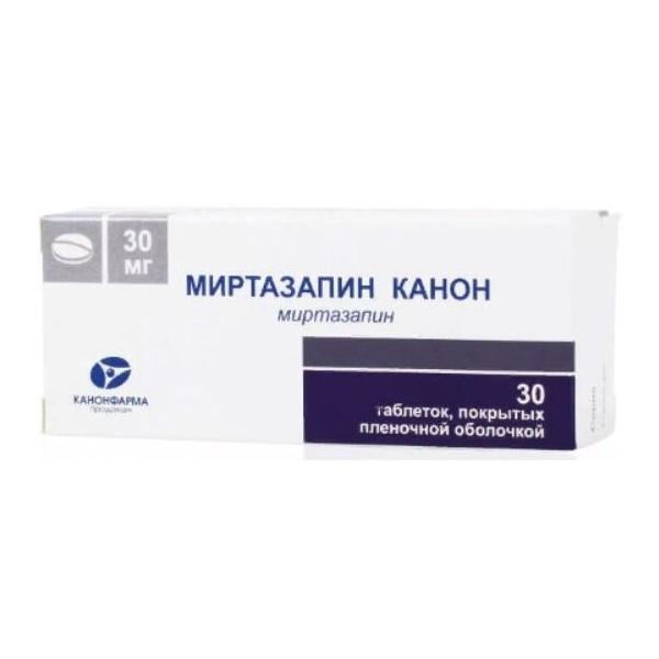 Миртазапин Канон таб. п/о плен. 30 мг №30
