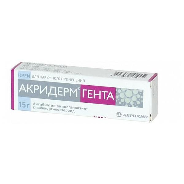 Акридерм ГЕНТА крем д/нар. прим. 0,05%+0,1% туба 15г