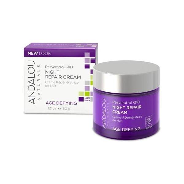 Andalou Naturals Age Defying Resveratrol Q10 Night Repair Cream Крем Ночной восстанавливающий для лица