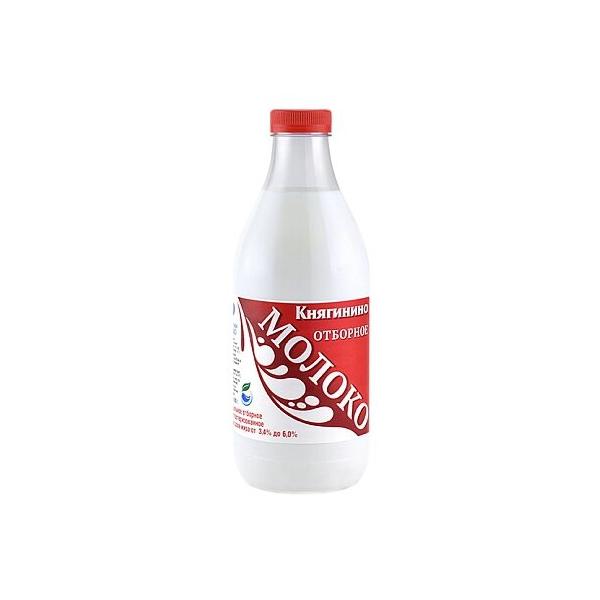 Молоко Княгинино пастеризованное 6%, 0.93 л