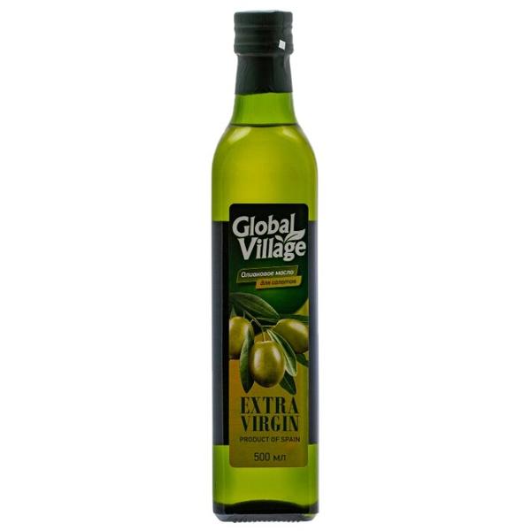 Extra villages. Global Village масло оливковое Extra Virgin. Глобал Вилладж масло оливковое. Масло оливковое Глобал Виладж Экстра Вирджин. Масло оливковое Global Village, 750 мл.