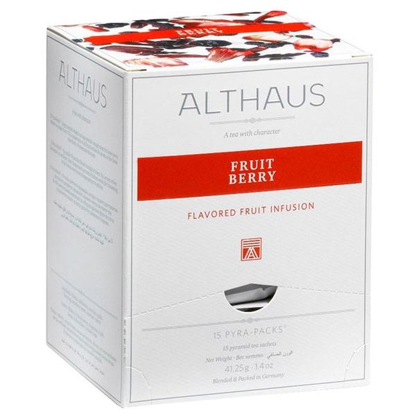 Чайный напиток красный Althaus Fruit Berry в пирамидках