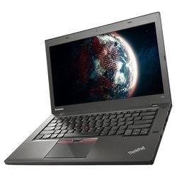 Lenovo THINKPAD T450 Ultrabook (Core i5 5200U 2200 MHz/14.0"/1366x768/8.0Gb/500Gb/DVD нет/Intel HD Graphics 5500/Wi-Fi/Bluetooth/DOS)