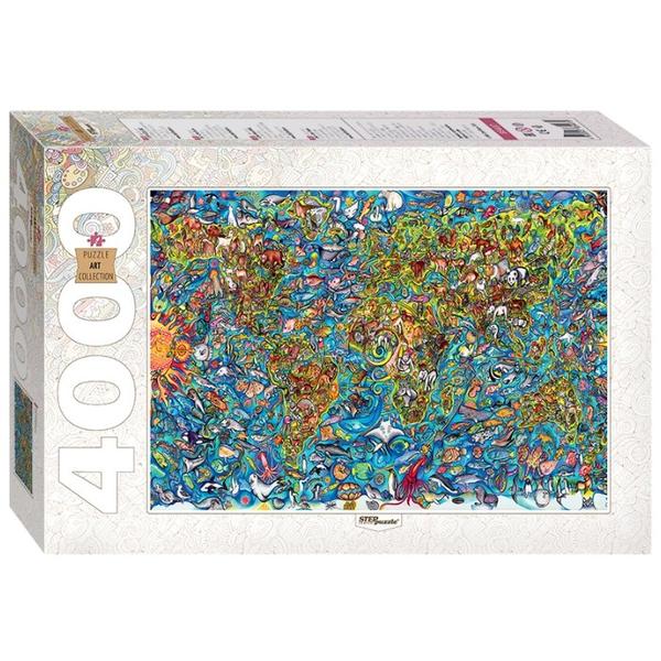 Пазл Step puzzle Art Collection Карта мира (85407), 4000 дет.