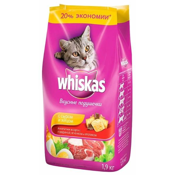 Корм для кошек Whiskas с кроликом, с ягненком, с говядиной 1.9 кг