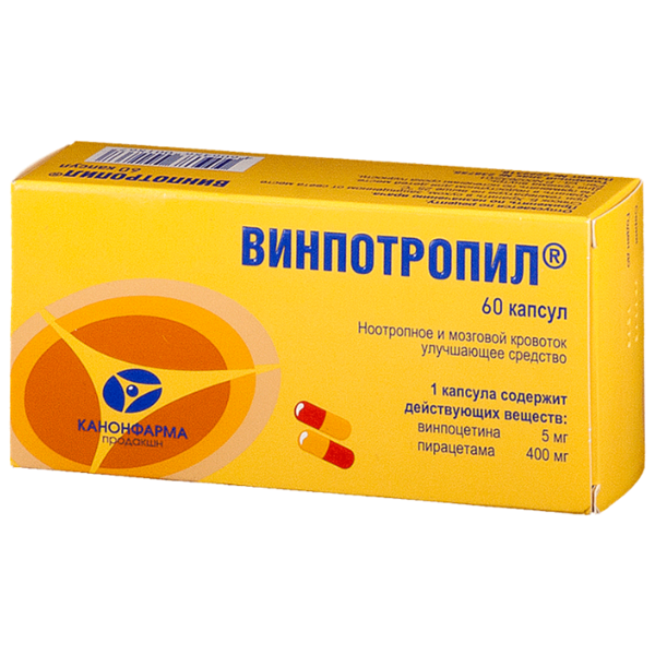 Винпотропил капс. 5 мг+400мг №60