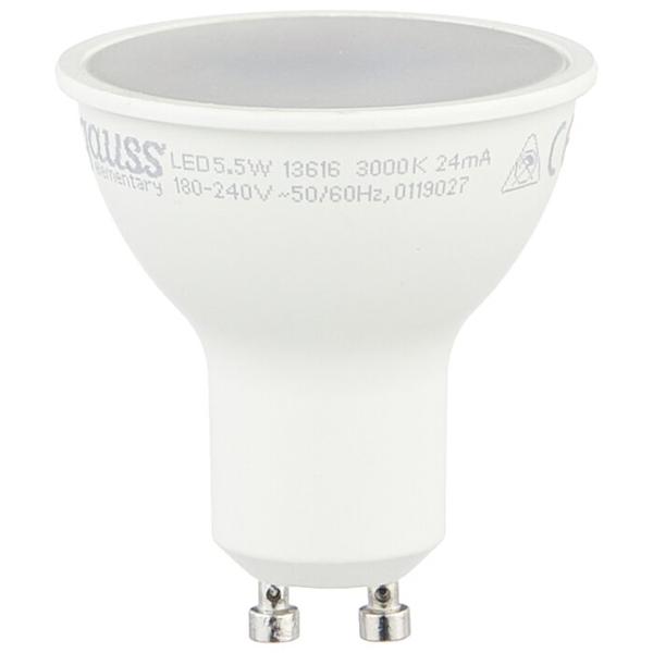 Упаковка светодиодных ламп 10 шт gauss 13616, GU10, R50, 5.5Вт