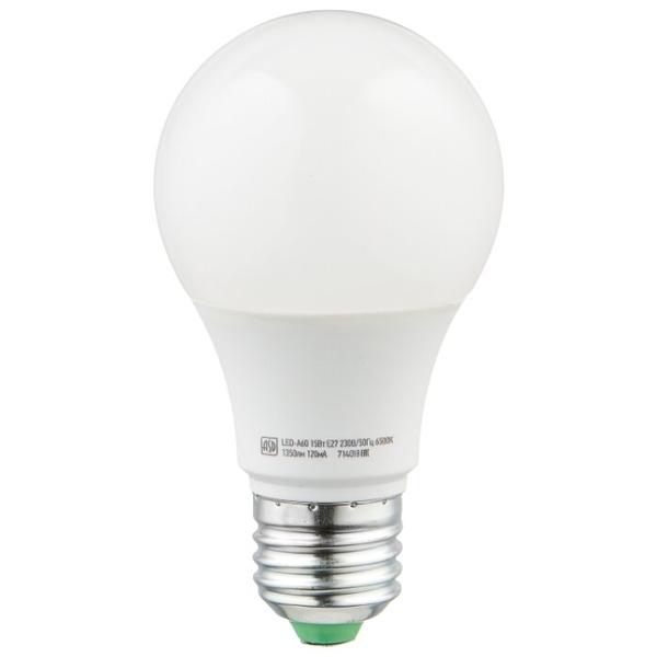 Упаковка светодиодных ламп 10 шт ASD LED-STD 6500К, E27, A60, 15Вт