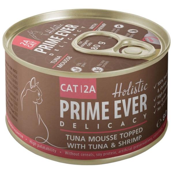Корм для кошек Prime Ever 2A Delicacy Мусс тунец с креветками