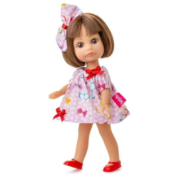 Кукла Berjuan Luci в розовом платье с бантами, 22 см, 1100