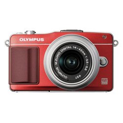 Olympus Pen E-PM2 Kit (red/silver 16.1Mpix EZ-M 14-42II R 3 1080i SDHC Li-Ion, Ком-т с BCL1580)