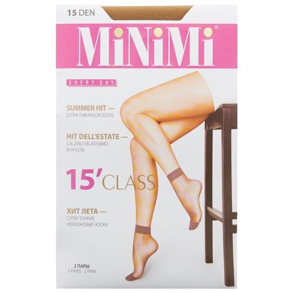 Капроновые носки MiNiMi Class 15 den, 2 пары