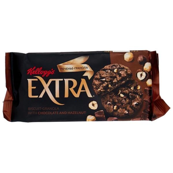 Печенье Kellogg's Extra гранола с шоколадом и фундуком, 75 г