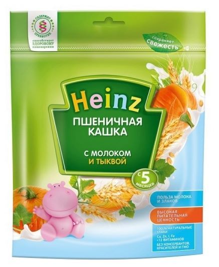 Heinz Молочная пшеничная с тыквой (с 5 месяцев) 250 г