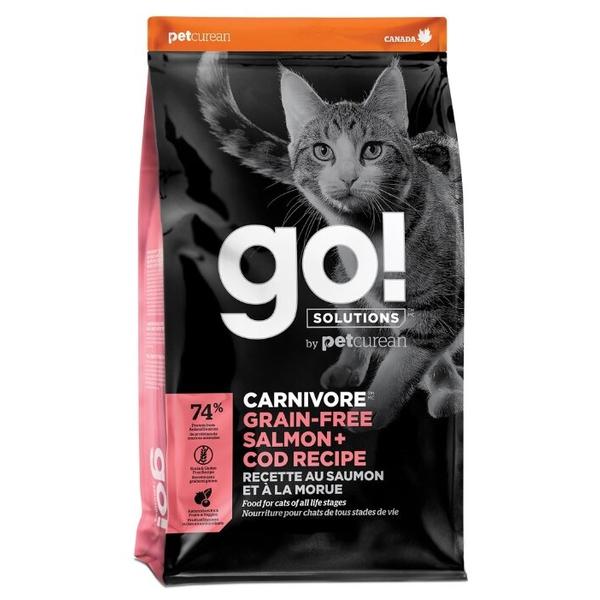 Корм для кошек GO! Carnivore беззерновой, с лососем, с треской