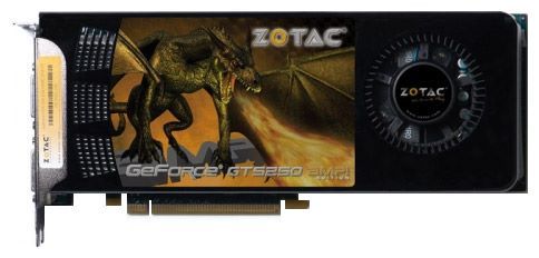 ZOTAC GeForce GTS 250 750Mhz PCI-E 2.0 1024Mb 2300Mhz 256 bit 2xDVI TV HDCP YPrPb