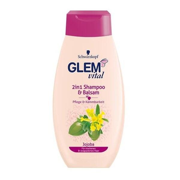 Glem Vital шампунь-бальзам 2 в 1 с маслом жожоба для сухих и повреждённых волос