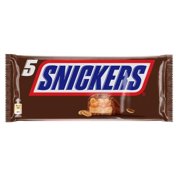 Батончик Snickers с жареным арахисом, 40 г, мультипак