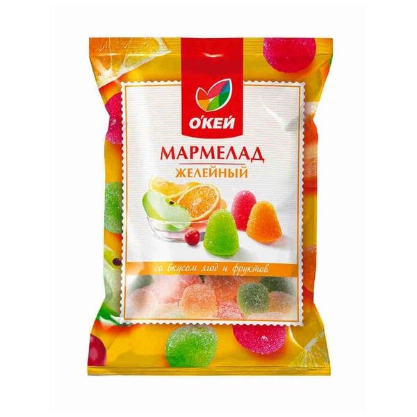 Мармелад О'КЕЙ Желейный со вкусом ягод и фруктов 300 г